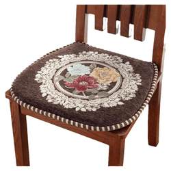 European style jacquard fabric non-slip removable and washable dining chair cushion