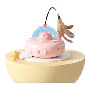 Cat and toy automatic cat stick electric funny cat ball smart car self -relief artifact consume physical cat supplies

