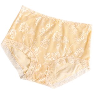 Butterfly Anfen's underwear mid -waist breathable mesh lace elastic flat -angle pants bottom pants 4 supermarkets with the same model 2187