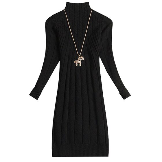 
Ordos City 100% pure cashmere sweater for women's sweater autumn and winter medium-length half-turtleneck slim wool base sweater