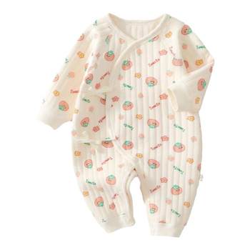 Jingqi's newborn baby spring and autumn onesie