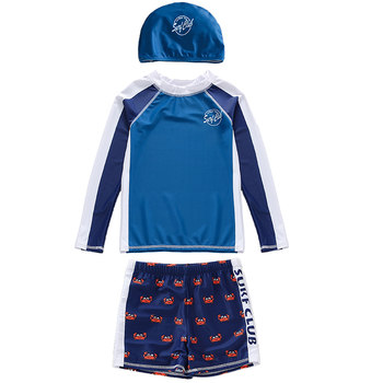 4-15-year-old UPF50+ boys long-sleeved sun protection swimsuit
