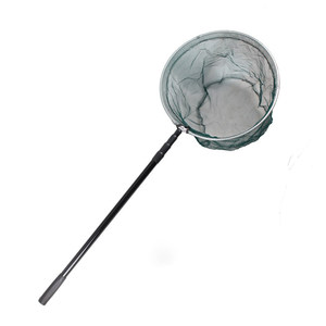 
Telescopic black pole fishing net reinforced aluminum alloy folding competitive small fish net lobster tadpole fishing gear free shipping