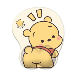 Cute ass Winnie Bear Wristguard Mouse Pad 3D