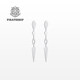 Corsair Silver Earrings Geometric Earrings Korean Temperament Internet Celebrity Earrings Long Long 2020 2020 Earrings Silver Trendy