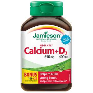 Jamieson bodybuilding calcium tablet VD3 calcium carbonate calcium citrate calcium citrate pregnant women 120 tablets Canadian vitamin