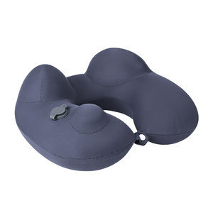 Press type inflatable U-shaped pillow neck pillow travel pillow portable flying neck protection U-shaped pillow high-speed rail sleeping artifact