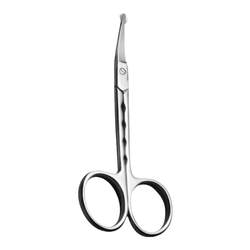 Stainless steel nose hair scissors trimmer round head