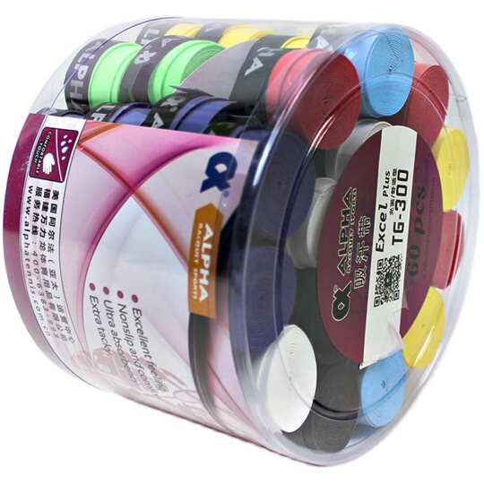 Alpha/alpha Badminton Racket Grip - Gt300 - Sticky PU Leather