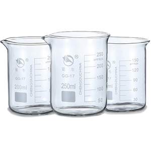 Shuniu Glass Beaker 50 500ml Experimental Equipment with Scale High and Low Beaker High Borosilicate Thickened Chemical Chemical Testing Tool Measuring Cup