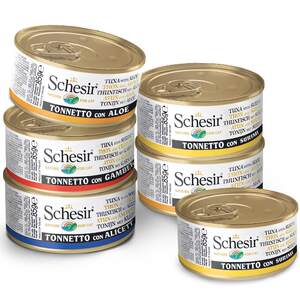 
Schesir Xuesiya Pet Italian canned cat imported adult and young cat snacks gel with 6 cans of staple food