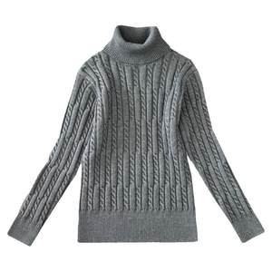 
Dongrunlian brand thickened cotton sweater women's turtleneck pullover long-sleeved bottoming shirt cotton thread twist knitted sweater