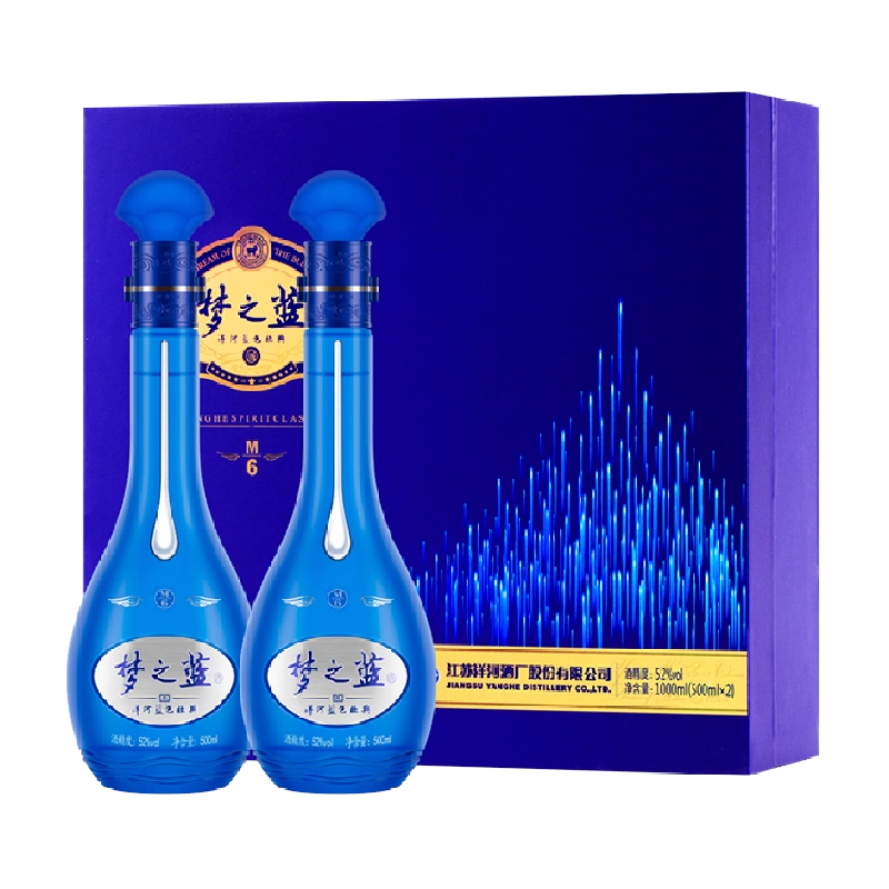 洋河藍色經典夢之藍M6 Plus 52度白酒550毫升-白酒-洋河-Yang He