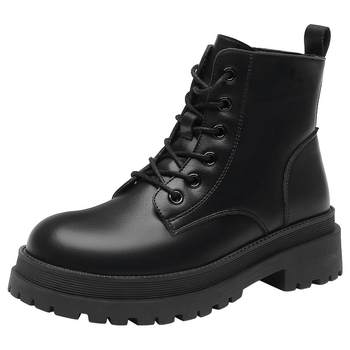 Martin boots fashion casual thick heel side zipper
