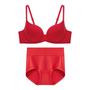 
Maniform thin and traceless underwear set for women with big breasts and small breasts, ultra-thin anti-bulge bra, underwear, wedding bra