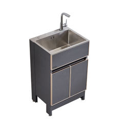 Small apartment stainless steel sink cabinet + recommended by Xiaohongshu