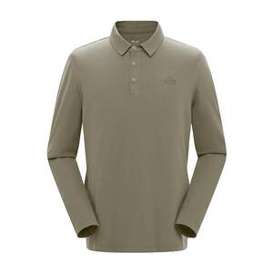 Pelchhe outdoor quick-drying T-shirt men's new casual long-sleeved lapel polo shirt running sports elastic base coat