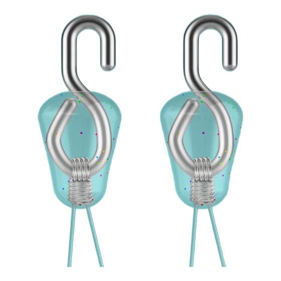 Sub-line quick hanging device silicone fast sub-line clip detachable connector opening new type of eight-character ring fishing accessories
