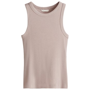 HM women's suspender 2025 summer new simple round neck slim slim short vest top 1270854