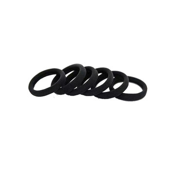 10 pieces of black seamless high elastic rim rubber band
