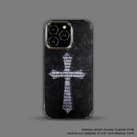 Chrome Hearts Cross Stitch – 17, 16, 15, 14, 13 iPhone Case