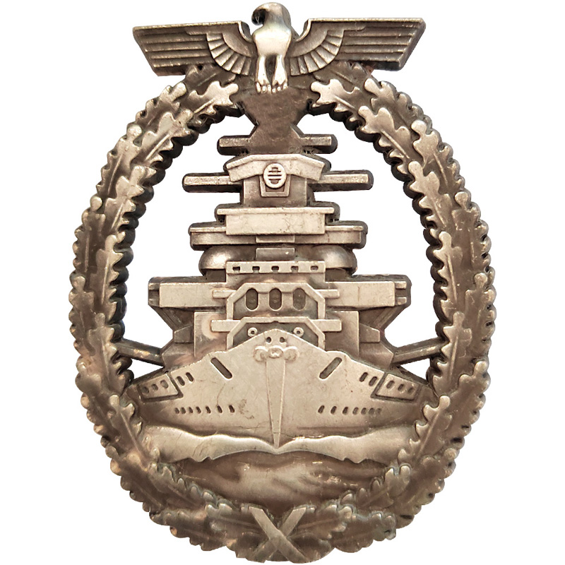 ドイツ海軍大艦隊バッジ - 歴史的復刻金属ブローチ