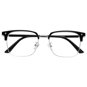 Half-rim glasses for myopia men, anti-blue light discoloration, can be matched with prescription, high-end sense, handsome scum, handsome men's eye frame