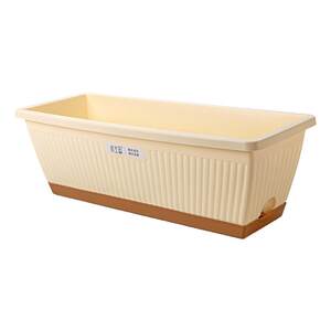 
New balcony special pot for vegetable planting rectangular plastic flower pot strawberry pot planting onion long strip planting box for home use