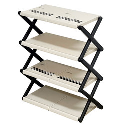 Folding shoe rack multi-layer household storage rack without installation