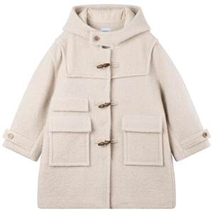 
MUCMUKN [Nordic Lamb] 55% Wool Wool Coat Retro Horn Button Quilted Cotton Jacket for Boys and Girls Winter New