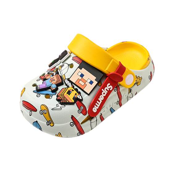 
Minecraft children's clogs boys' slippers non-slip boys new summer baby boy beach children outdoor