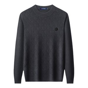 
100% sheep wool - Montagut men's pullover sweater thickened warm base sweater autumn and winter new style Z