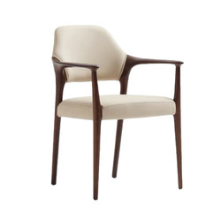 High-quality solid wood chairs are shipped fully assembled from Foshan factory