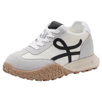 
Thick-soled virtue training shoes for small people to increase their height inside white shoes for women 2025 autumn and winter new sports and leisure plus velvet Forrest shoes