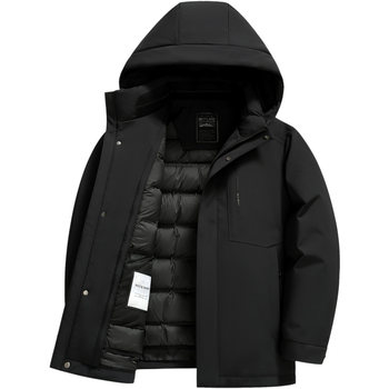 Snow fly inner liner can be taken off for men's down jacket in winter