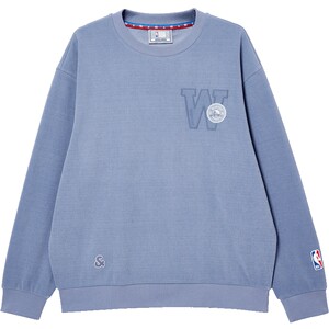 
Jack Jones autumn and winter men's sweatshirt top with loose ribbed crew neck NBA Golden State Warriors