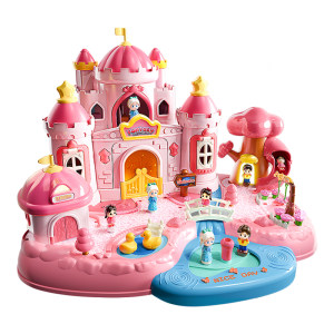 
Toys for little girls 3 girls 5 magnetic play house Elsa Princess Castle 4 birthday 6 year old children Children's Day gift