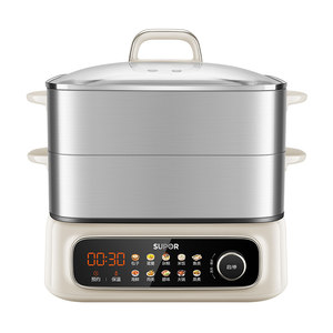 
Supor all-steel electric steamer multi-functional household steaming, cooking and stewing pot multi-layer large capacity three-layer flagship model