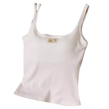 Gukoo/Fruit Shell Sling Women's Summer HelloKitty Co-branded New Style with Chest Pad Antibacterial Women's Inner Vest

