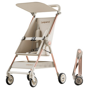 Pocket baby stroller baby walking cart lightweight folding baby sliding artifact children can sit or lie down and collect the car with one click