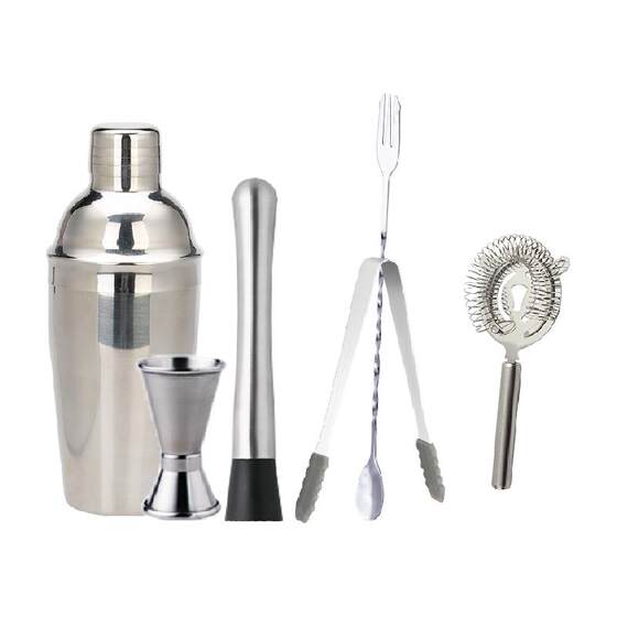
Modern Housewife Stainless Steel Sherg Cup Hand-Carry Cocktail Beverage Set Mudging Stick Hand-Pressing Lemon Tea Tool