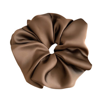 The oversized satin hair ring is really lazy and gentle!
