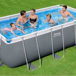 
Large family rectangular bracket pool set adult paddling pool fish pond outdoor water park swimming pool