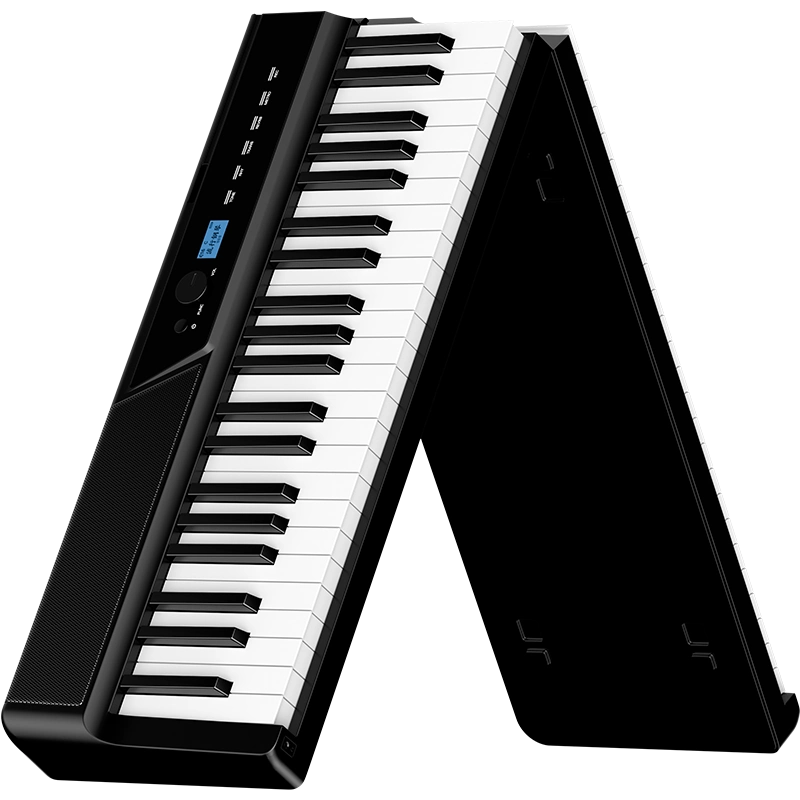 折りたたみ式　電子　ピアノ 88鍵盤 ペダル付き コードレス　コンパクト v50 電子ピアノ 88鍵盤 折りたたみ 鍵盤光る スリムボディ 充電可能