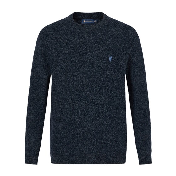 
[100% sheep wool] POLOWALK men's wool sweater winter style simple inner pullover base cardigan