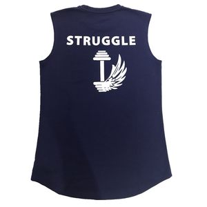 Fitness vest male round neck loose training sleeveless sports casual bodybuilding bottoming shirt all cotton men's sweat vest tide
