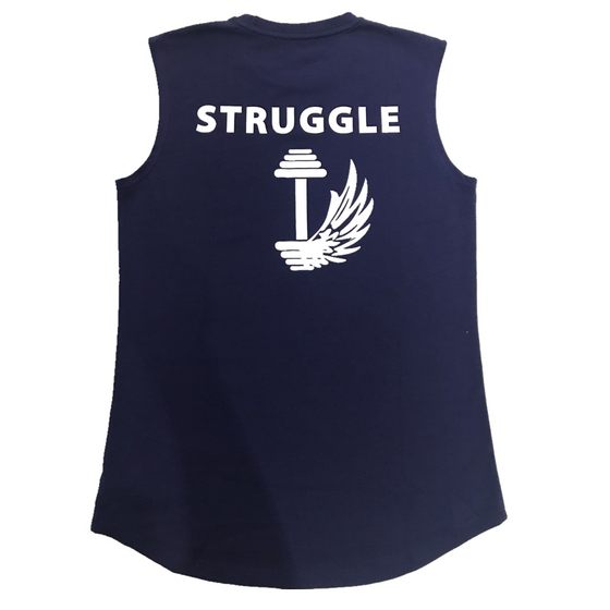 Fitness vest male round neck loose training sleeveless sports casual bodybuilding bottoming shirt all cotton men's sweat vest tide
