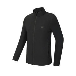 
FILA official men's knitted long-sleeved jacket 2026 summer new fitness sports basic cool top