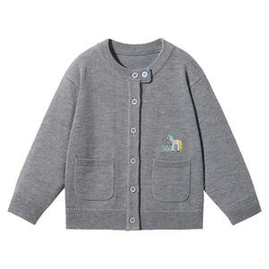 Betis Children's Sweater Jacket Autumn and Winter Style Cardigan for Boys and Girls and Middle-aged Children Sheep Wool Sweater