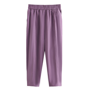 
Ice silk quick-drying small feet women's pants nine-point casual sports pants summer Korean style thin large size slimming stretch harem pants